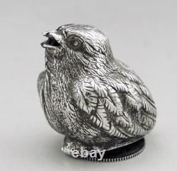 Ancien Salieres Et Poivrieen forme oiseau en argent massif poinçon espagnole