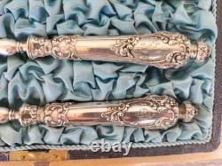 Ancien Service A Mignardises Hors D'oeuvres Argent Massif Poinçon Minerve Silver