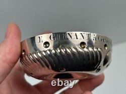 Ancien Tastevin en Argent Massif Poinçon Minerve 1 E Guinant à Guerchy Bourgogne