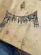 Ancien Bijoux Collier Diadème En Argent Massif Russe Orientale Turkmen Ethnique