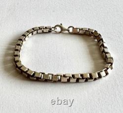 Ancien bracelet en argent massif 925 poids 22.5g
