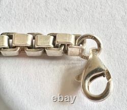 Ancien bracelet en argent massif 925 poids 22.5g