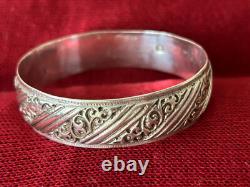 Ancien bracelet éthnique argent massif (BerbèreTunisie)
