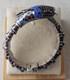 Ancien Bracelet Forme Serpent Articul&eacute;, En Argent Massif Et &eacute;mail Cloisonn&eacute;