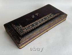 Ancien coffret pelle à asperges argent massif sterling silver minerve orfèvre