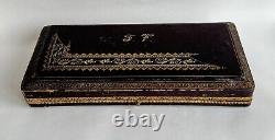 Ancien coffret pelle à asperges argent massif sterling silver minerve orfèvre