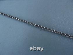 Ancien collier ras de cou en argent massif 925 pendentif tête de bélier