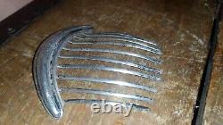 Ancien diademe tiare peigne de cheveux en argent massif poinçon Minerve XIXème