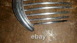 Ancien diademe tiare peigne de cheveux en argent massif poinçon Minerve XIXème