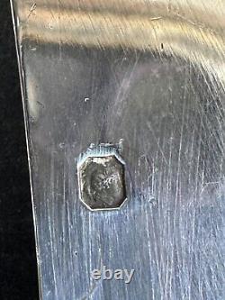 Ancien grand plat de service argent massif sterling silver D. R Paris XIX° palme