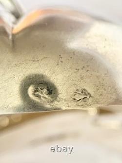 Ancien moutardier en forme de pomme argent massif 925/1000 poids 59g