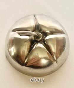 Ancien moutardier en forme de pomme argent massif 925/1000 poids 59g