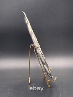 Ancien plat en argent massif Vintage silver dish