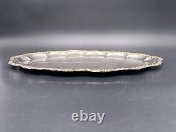 Ancien plat en argent massif Vintage silver dish