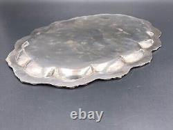 Ancien plat en argent massif Vintage silver dish