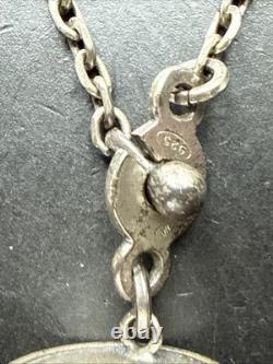 Ancien porte clés En Argent Massif Tonneau