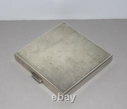 Ancien poudrier en argent massif poinçon Minerve 20e siècle