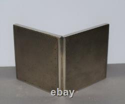 Ancien poudrier en argent massif poinçon Minerve 20e siècle