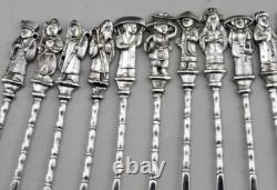 Ancien service à dessert 12 fourchettes en argent massif chine ou vietnam 235Grs