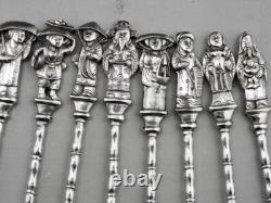Ancien service à dessert 12 fourchettes en argent massif chine ou vietnam 235Grs