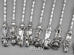 Ancien service à dessert 12 fourchettes en argent massif chine ou vietnam 235Grs