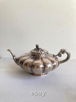 Ancien service thé café tea cofee set Cosson Corby argent massif sterling silver