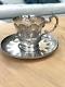 Ancien Tasse Et Sous Tasse En Argent Massif Minerve 163 Gr