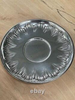 Ancien tasse et sous tasse en argent massif minerve 163 gr