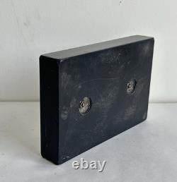 Ancien trophée de pêche sculpture poisson argent massif sterling silver 800