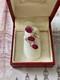 Ancienne Bague Argent Massif 3 Rubis Véritables Bijou Unique