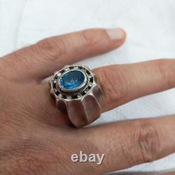 Ancienne Bague En Argent Massif