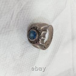 Ancienne Bague En Argent Massif