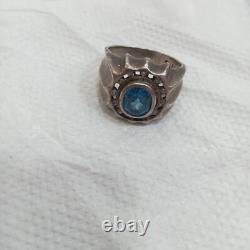 Ancienne Bague En Argent Massif