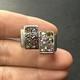 Ancienne Bague En Argent Massif 925 Jonc Alliance Anneaux Créateur Tank Art Déco