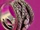 Ancienne Bague Argent Massif Art Deco Opales & Marcassites Taille 56 (1,8 Mm)