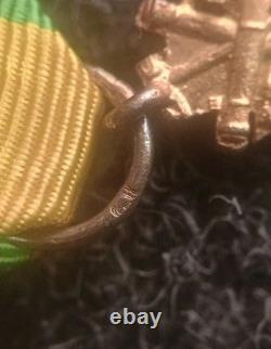 Ancienne Barrette De 8 Réductions Médailles Militaires Avec 2 Argent Massif