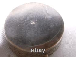 Ancienne Boite A Pilule Mouche Coffret Argent Massif 900 Niellé Silver Box