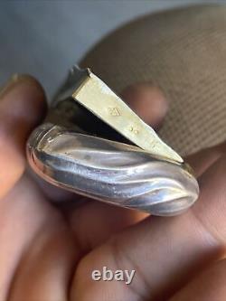 Ancienne Boite En Argent Massif Tabatiere Silver Snuf Box @ Nap III Silber