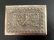 Ancienne Boite Rectangulaire En Argent Massif Et Bois Asie Art Nouveau