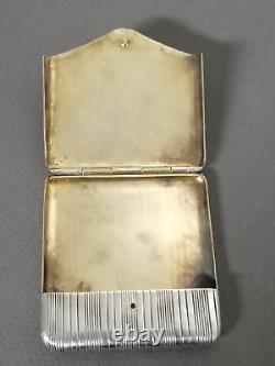 Ancienne Boîtes Porte Cigarettes Porte Allumettes En Argent Massif Poinçonnés