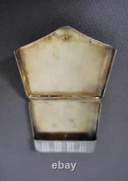 Ancienne Boîtes Porte Cigarettes Porte Allumettes En Argent Massif Poinçonnés