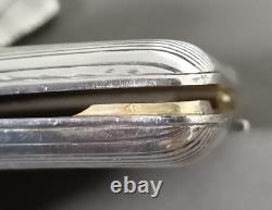 Ancienne Boîtes Porte Cigarettes Porte Allumettes En Argent Massif Poinçonnés