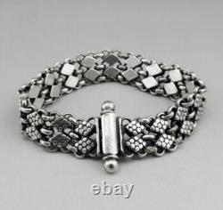 Ancienne Bracelet chaine en Argent Massif 19e super qualité Maille Souple