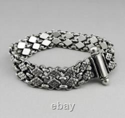Ancienne Bracelet chaine en Argent Massif 19e super qualité Maille Souple