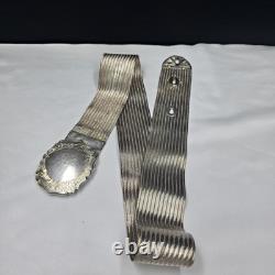 Ancienne Ceinture En Argent Massif, Iran A Identifier
