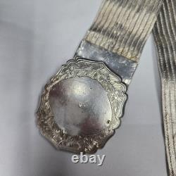 Ancienne Ceinture En Argent Massif, Iran A Identifier