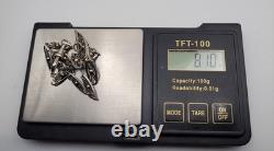 Ancienne Chaîne de Montre Gousset Art Nouveau Argent Massif & Or 18K # K4