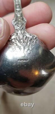 Ancienne Cuillere A Creme Superbe En Argent Massif De 47 Grammes Americaine 19th