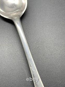 Ancienne Cuillère À Ragoût En Argent Massif Anglais UK Sterling XVIII EME