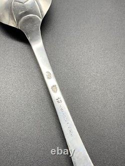 Ancienne Cuillère À Ragoût En Argent Massif Anglais UK Sterling XVIII EME
